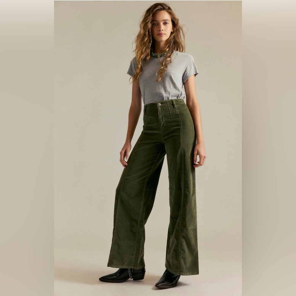 NWT We The Free Olive Wide Leg Pants